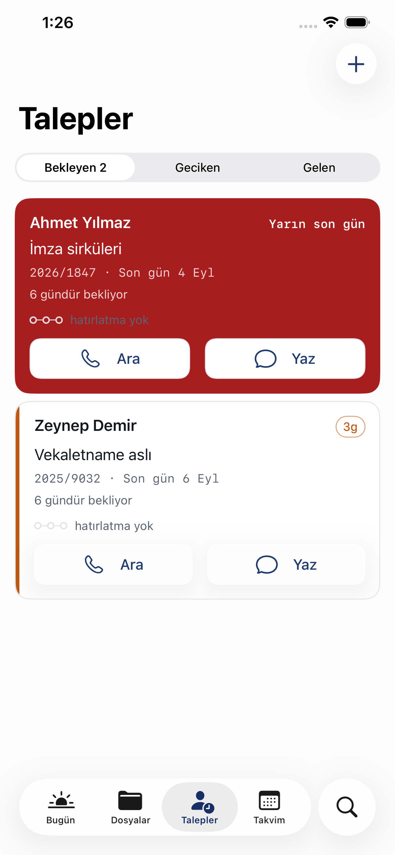 Talepler